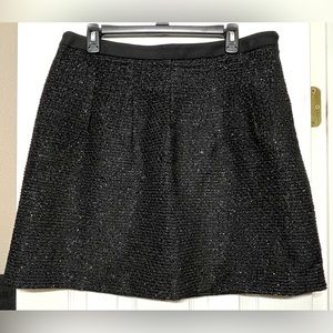 LOFT women’s black sparkle skirt
